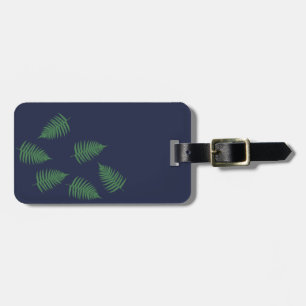 Stylish Green Fern Luggage Tag