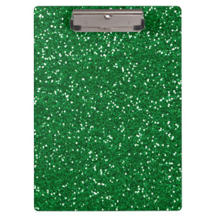 Stylish Green Glitter Clipboard