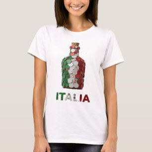 Stylish Green ITALIA Custom Design T-Shirt