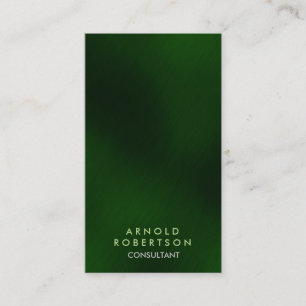 Stylish Green Modern Consultant Business Card