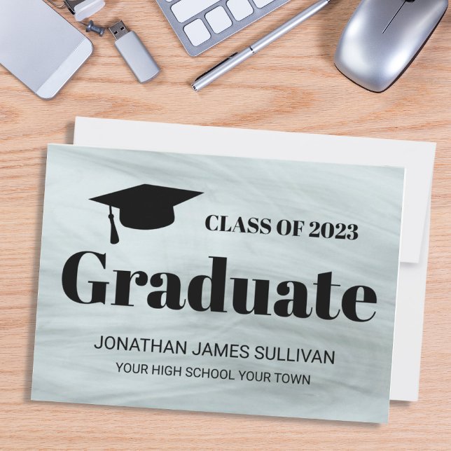 Stylish Grey 2022 Graduation Announcement (Creator Uploaded)