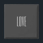 Stylish Grey Background Love Wedding Postage Magnet<br><div class="desc">You can easily change the fonts and colours. You can also add your logo and the background image as you like.</div>