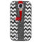 Stylish Grey Chevron Zipper & Ladybug