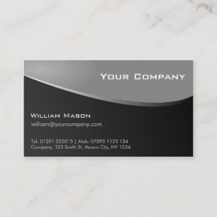 Stylish Grey, Company Business Card