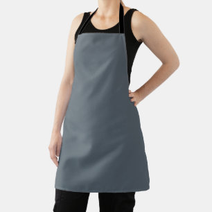Stylish Grey Denim Apron for Daily Kitchen Use