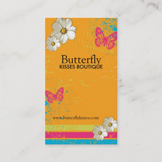 Stylish Grunge Business Cards (Front)