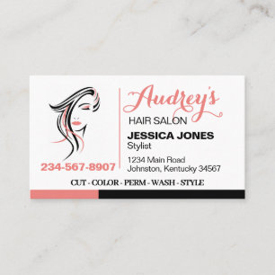 Stylish Hair Salon Business Card