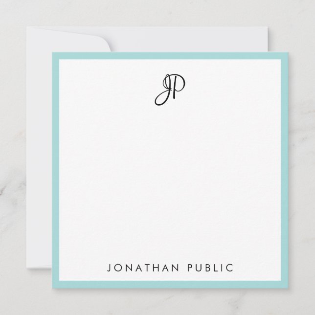 Stylish Handwritten Monogram Template Minimalist (Front)