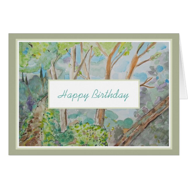 Stylish Happy Birthday (Front Horizontal)