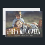 Stylish Happy Halloween Photo Card<br><div class="desc">Modern and stylish halloween photo card</div>
