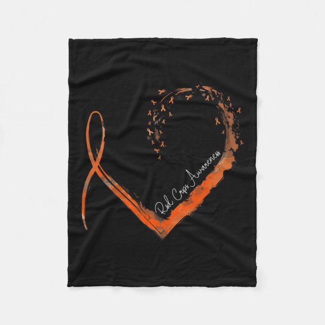 Stylish Heart Crps Awareness  Fleece Blanket (Front)