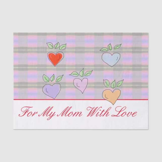 Stylish Heart Tissue Paper (Front)