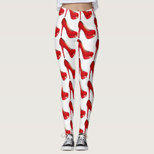 Stylish high heel shoes leggings