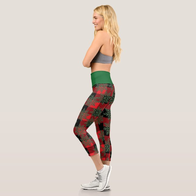 Stylish high waisted capris for christmas (Left)