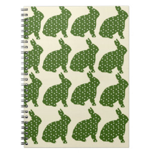 Stylish Hipster green cool bunnies Notebook