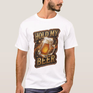Stylish HOLD MY BEER Graphic Tee