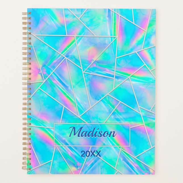 Stylish holographic elegant geometric planner (Front)