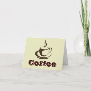 Stylish Hot Coffee Note Cards