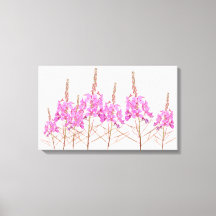 Stylish hot pink purple willdfire floral fine art