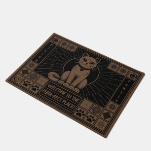 Stylish, humourous, customisable purr-fect cats doormat