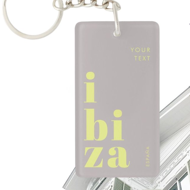 Stylish Ibiza Spain Key Ring (Creator Uploaded)