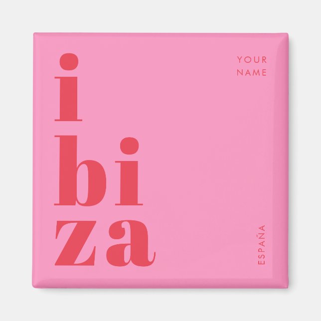Stylish Ibiza Spain souvenir  Magnet (Front)