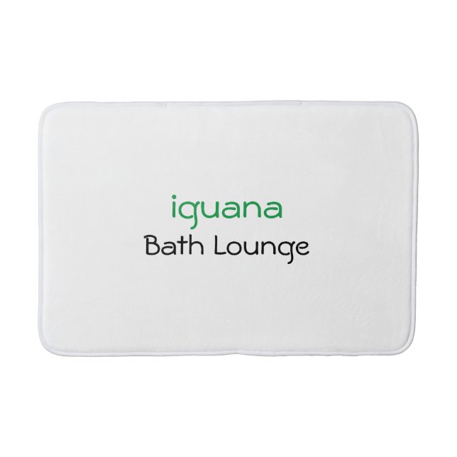Stylish Iguana Bath Lounge Bath Mat (Front)