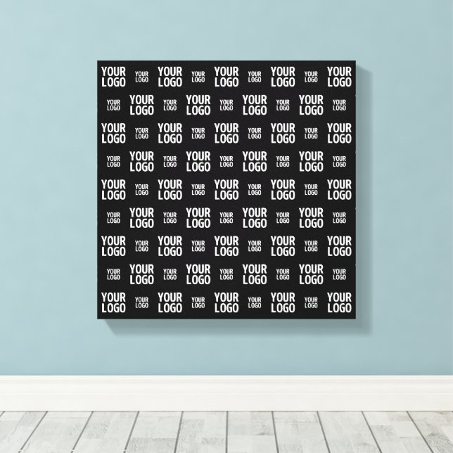 Stylish Image, Design or Business Logo Pattern  Canvas Print (Insitu(Wood Floor))