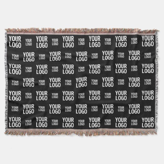 Stylish Image, Design or Business Logo Pattern  Throw Blanket (Front)