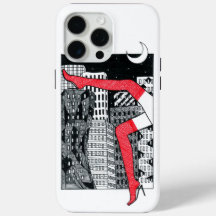 Stylish iPhone case with a picture of a woman's 