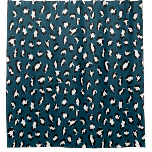 Stylish jaguar skin seamless pattern, animal art. shower curtain