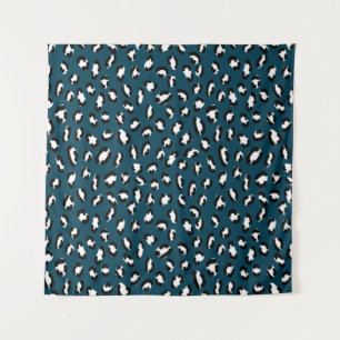Stylish jaguar skin seamless pattern, animal art. tapestry