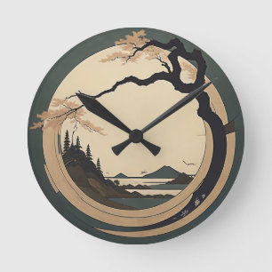 Stylish Japanese Round Clock