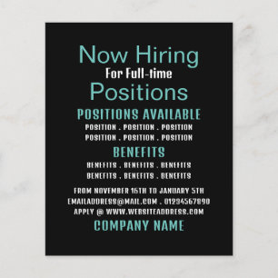 Stylish Job Vacancy Recruitment Advertising Flyer