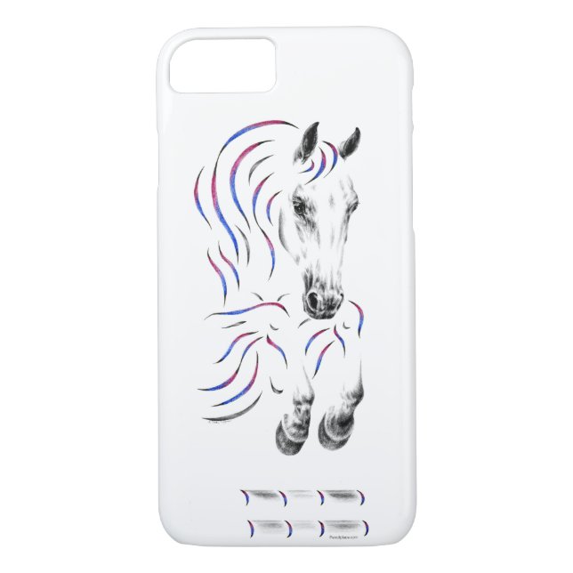 Stylish Jumping Jumper Horse Case-Mate iPhone Case (Back)