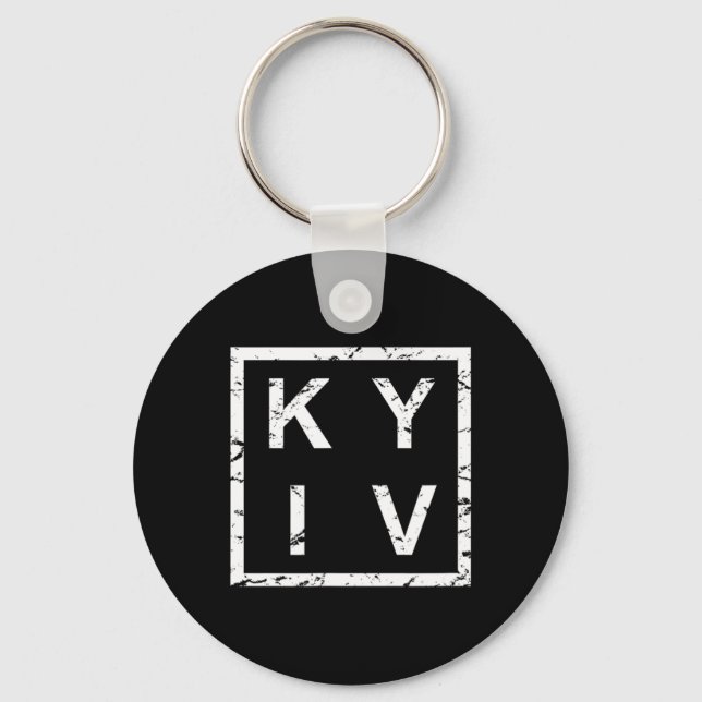 Stylish Kiev Kyiv  Key Ring (Front)