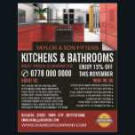Stylish Kitchen Design, Kitchen & Bathroom Fitter Flyer<br><div class="desc">Stylish Kitchen Design,  Kitchen & Bathroom Fitter Company Advertising Flyer by The Business Card Store.</div>