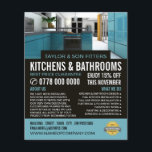 Stylish Kitchen Design, Kitchen & Bathroom Fitter Flyer<br><div class="desc">Stylish Kitchen Design,  Kitchen & Bathroom Fitter Company Advertising Flyer by The Business Card Store.</div>