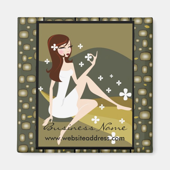 Stylish Lady Customisable Magnet (Front)