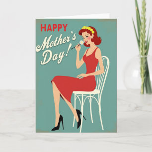 Stylish Lady Mothers Day Card