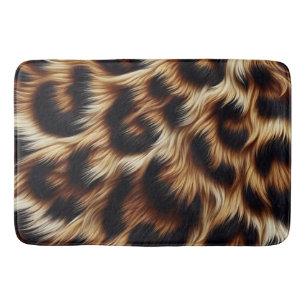 Stylish leopard print  bath mat