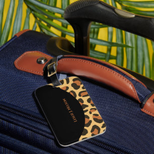 Stylish Leopard Print Cheetah Luggage Tag