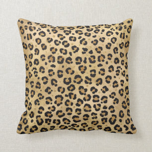 Stylish Leopard Print Wild Safari Jungle Animal Pa Cushion