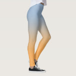 Stylish Light Blue to Orange Gradient Leggings<br><div class="desc">Stylish light blue to orange gradient adds a modern,  colourful look to your wardrobe.

To see the minimal ombré design on other items,  click the "Rocklawn Arts" link.

© Claire E. Skinner,  All Rights Reserved.</div>