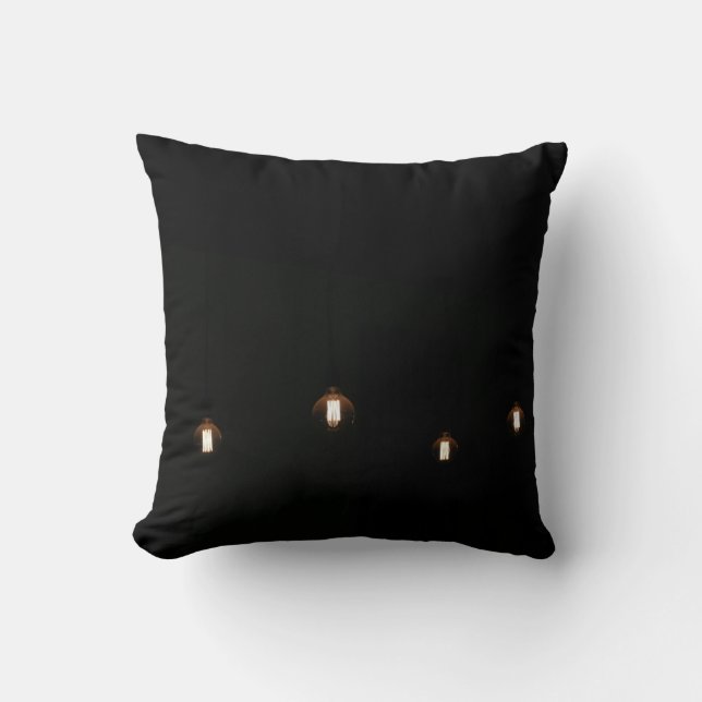 Stylish Light bulbs Minimalism Cushion Pillow (Front)