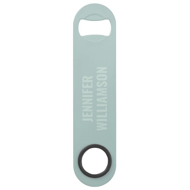 Stylish Light Steel Blue Modern Custom Minimal (Front)