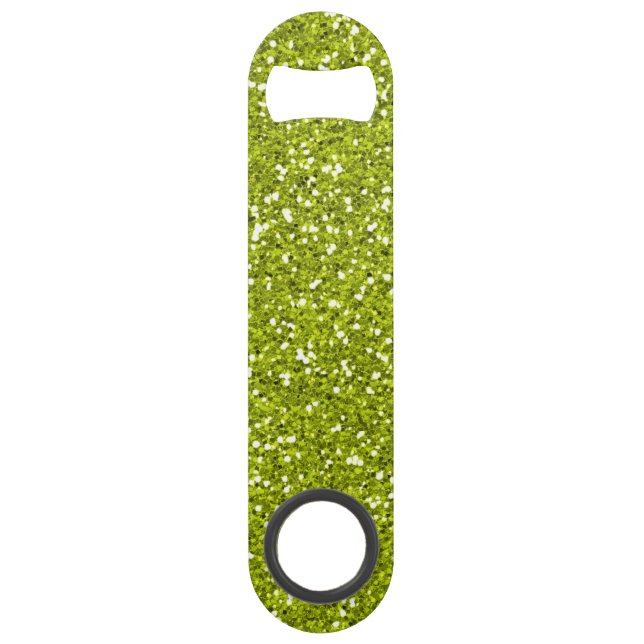 Stylish Lime Green Glitter (Front)