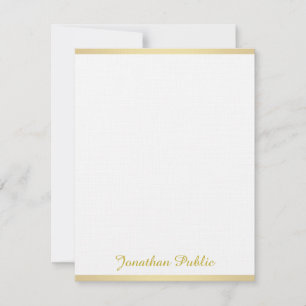 Stylish Linen Golden Handwritten Script Template