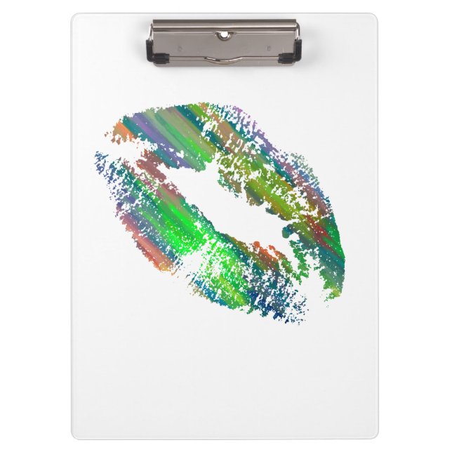 Stylish Lips #12 Clipboard (Front)