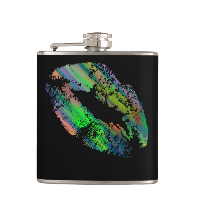 Stylish Lips #12 Hip Flask (Front)